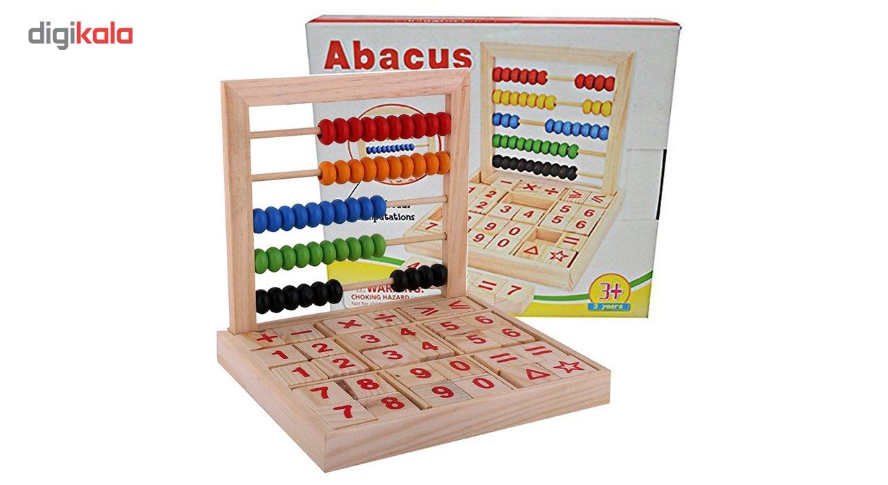 بسته آموزشی وودن تویز طرح ریاضی و زبان انگلیسی مدل abacus1030