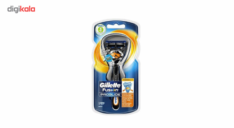 خود تراش ژیلت مدل Fusion Proglide Flexball همراه ژل اصلاح Fusion حجم 75 میلی لیتر
