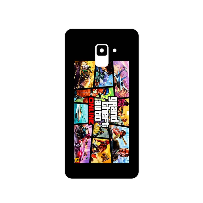 برچسب پوششی ماهوت مدل GTA Online Game Series مناسب برای گوشی موبایل سامسونگ Galaxy A8 Plus 2018