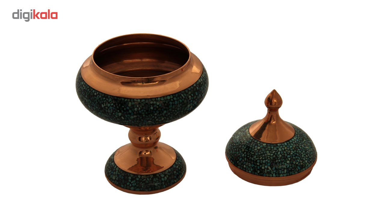 قندان فیروزه کوب چیتساز مدل dFZ12 ارتفاع 19 سانتی متر