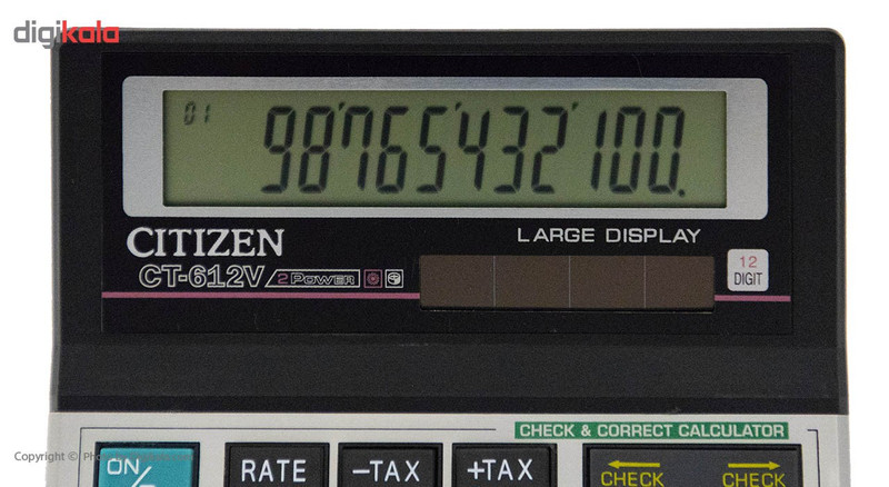 ماشین حساب سیتیزن مدل CT-612V