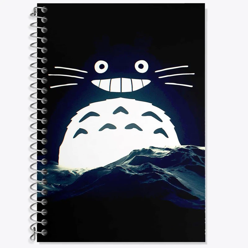 دفتر زبان 50 برگ خندالو مدل سه خط طرح انیمه توتورو Totoro کد 12821