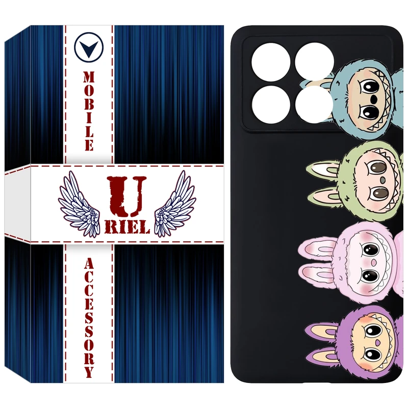 کاور یوریل مدل KSH کد 101 طرح عروسک لبوبو مناسب برای گوشی موبایل شیائومی Poco X6 Pro