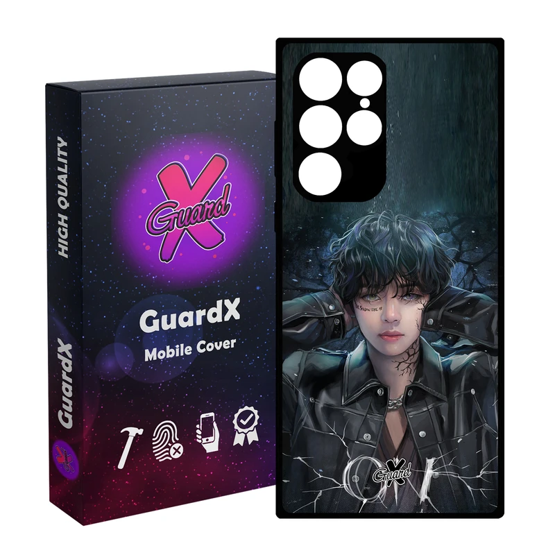 کاور گارد ایکس طرح Girl مدل Glass10374 مناسب برای گوشی موبایل سامسونگ Galaxy S23 Ultra