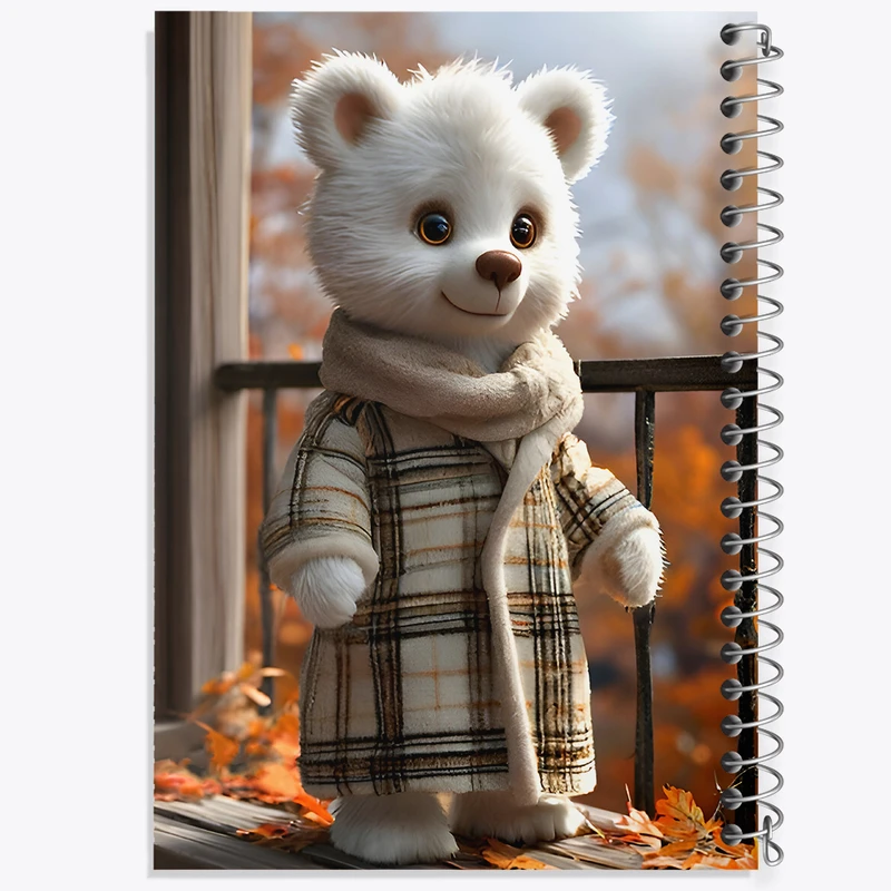 دفتر شطرنجی 50 برگ خندالو طرح خرس بامزه کد F7237