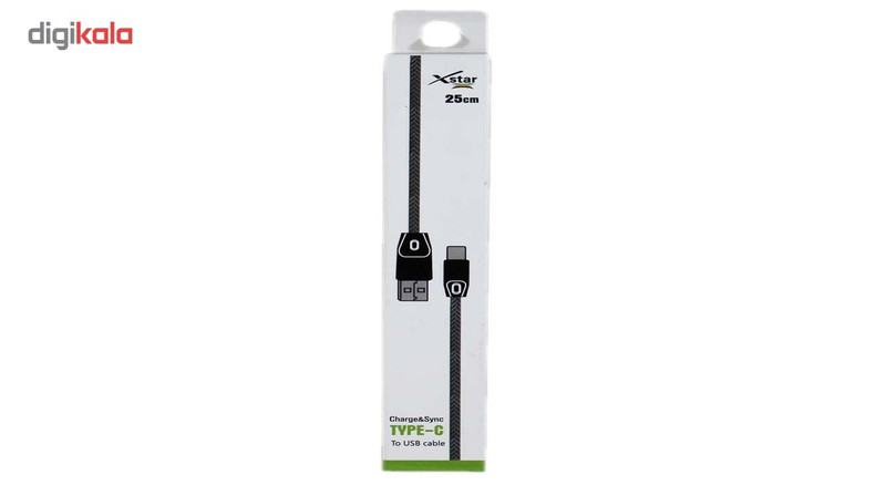 کابل تبدیل USB به type-c مدل ایکس استار به طول 25 سانتی متر