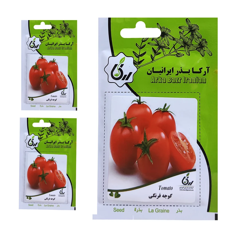 بذر گوجه فرنگی آرکا بذر ایرانیان کد ARK-.025 مجموعه 3 عددی
