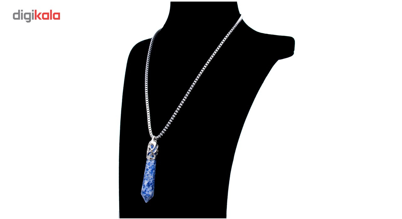 گردنبند باربد سنگ ماه تولد سودالیت