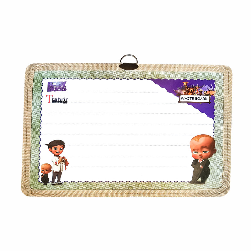 تخته وایت برد تی تحریر مدل بچه رییس کد JP-w04 سایز 35×25 سانتی متر