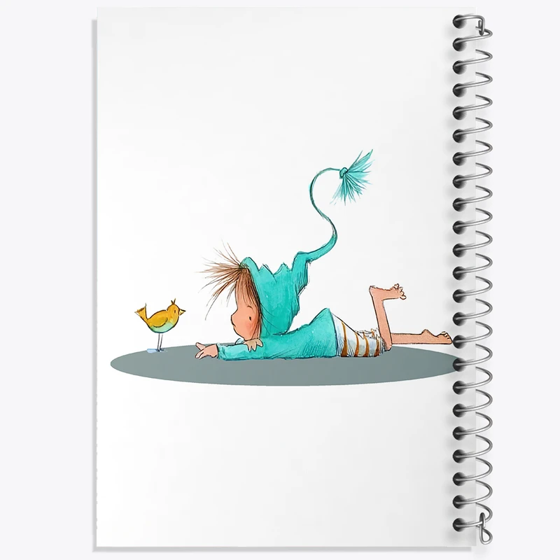 دفتر ژورنال نویسی 50 برگ خندالو مدل نقطه ای طرح دخترانه کد F8187