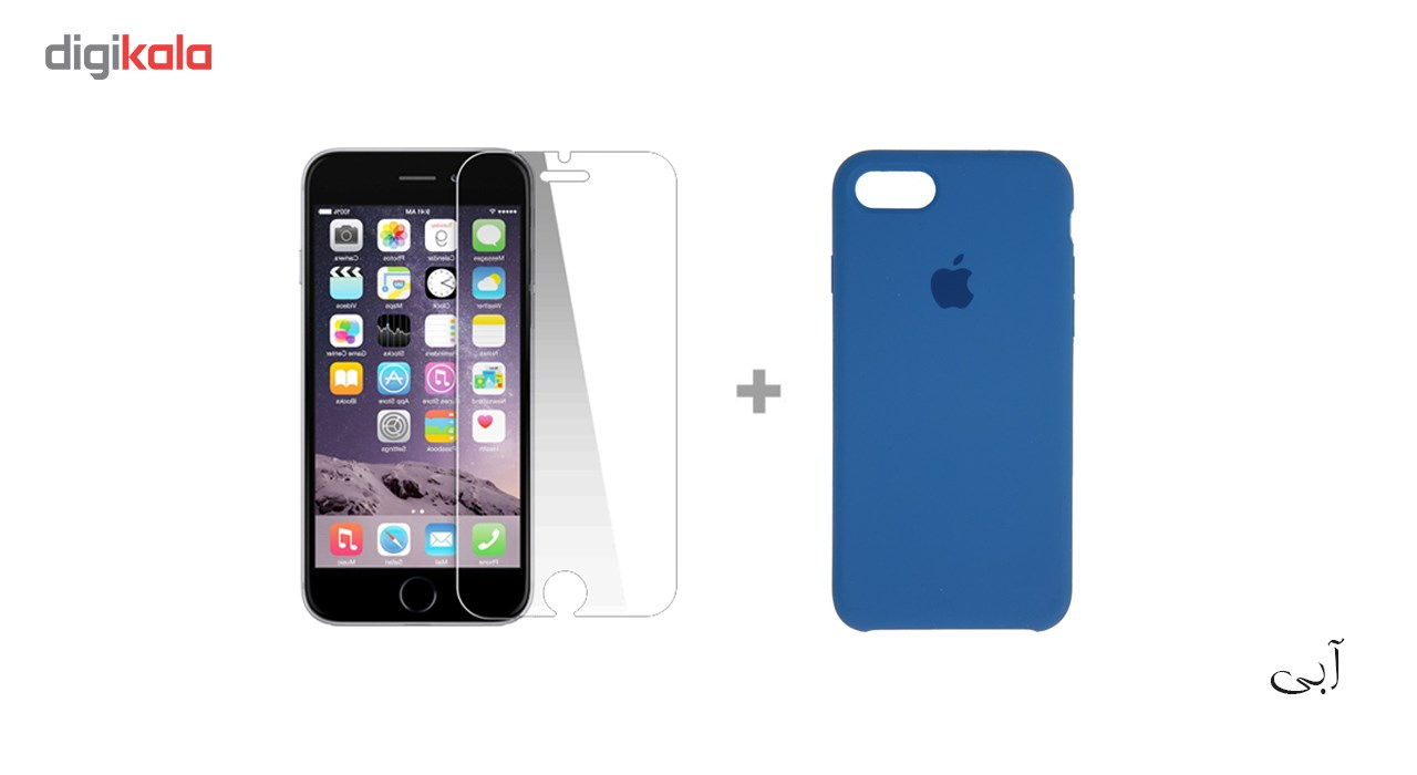 کاور سومگ مدل سیلیکونی مناسب برای گوشی موبایل اپل آیفون 7 /8 به همراه محافظ صفحه نمایش