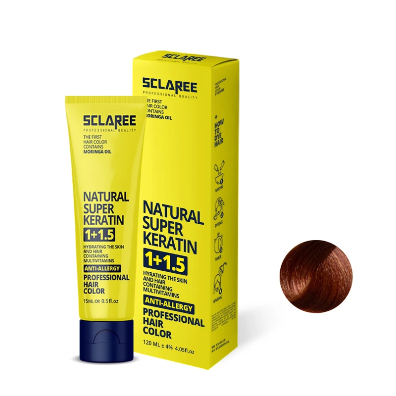 رنگ مو اسکلاره شماره 7.73 حجم 120 میلی لیتر رنگ مدیترانه ای