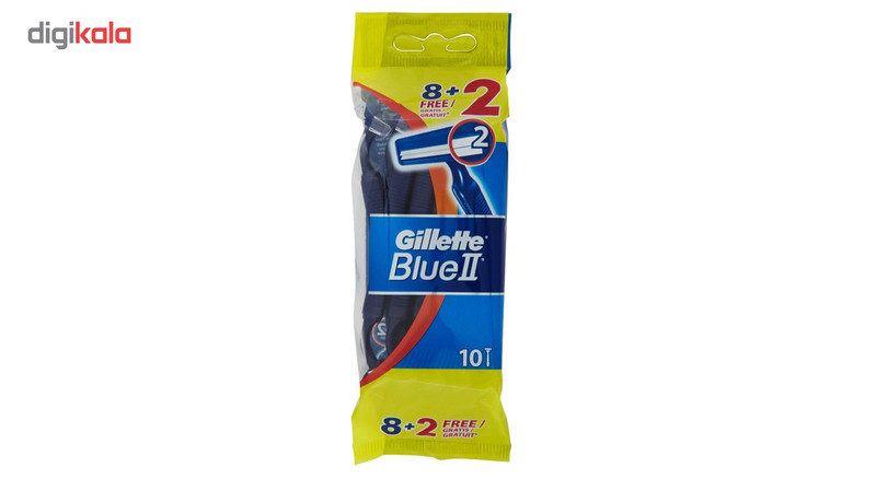خودتراش ژیلت مدل blue 2 بسته 10 عددی