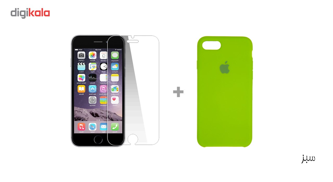 کاور سومگ مدل سیلیکونی مناسب برای گوشی موبایل اپل آیفون 7 /8 به همراه محافظ صفحه نمایش