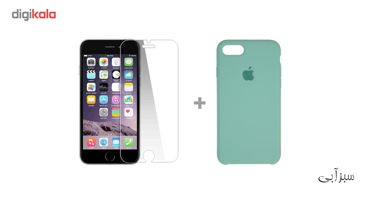 کاور سومگ مدل سیلیکونی مناسب برای گوشی موبایل اپل آیفون 7 /8 به همراه محافظ صفحه نمایش