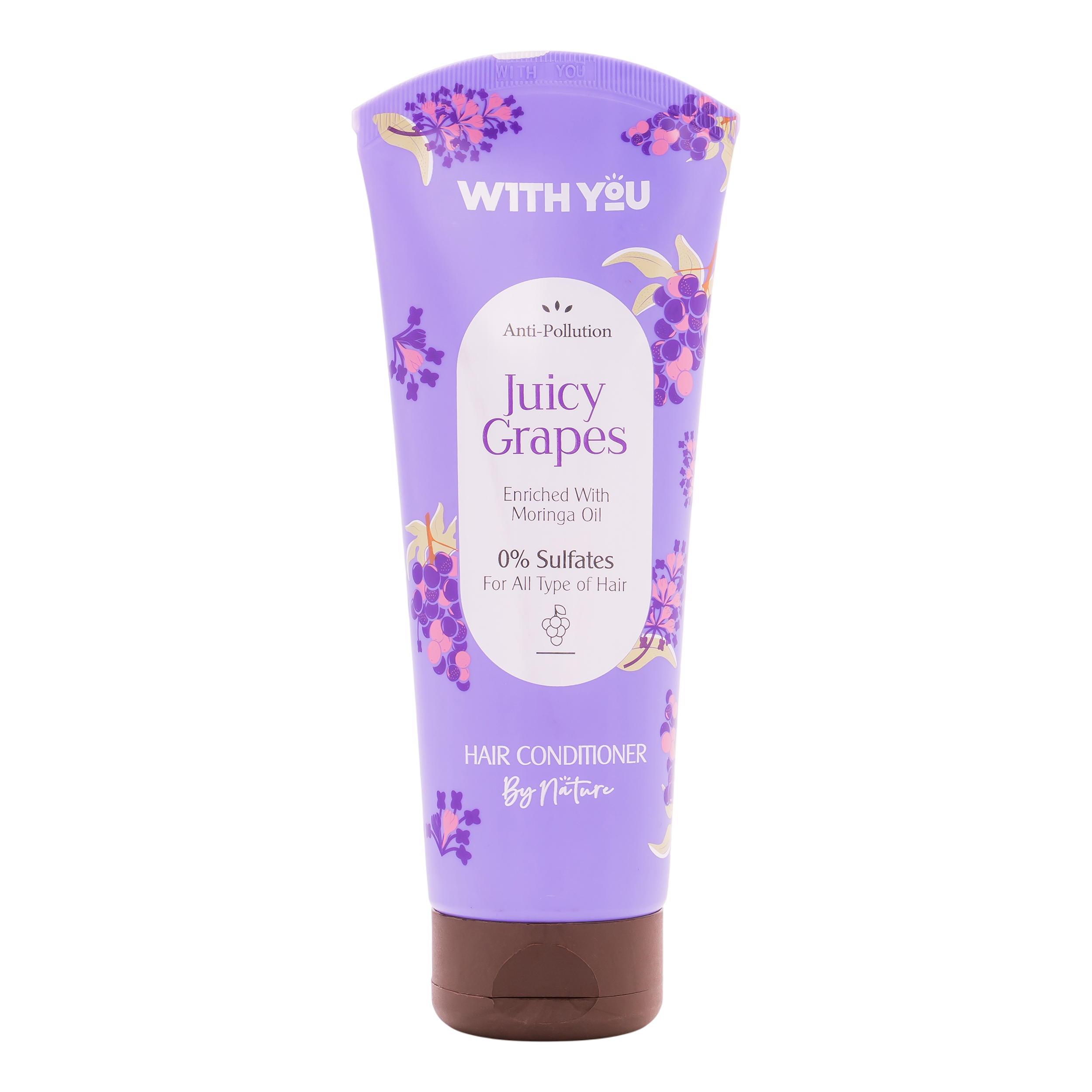 نرم‌کننده مو ویت یو مدل Juicy Grapes مناسب برای انواع مو حجم 200 میلی‌لیتر