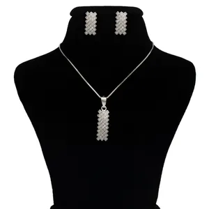 نیم ست نقره زنانه کد 111