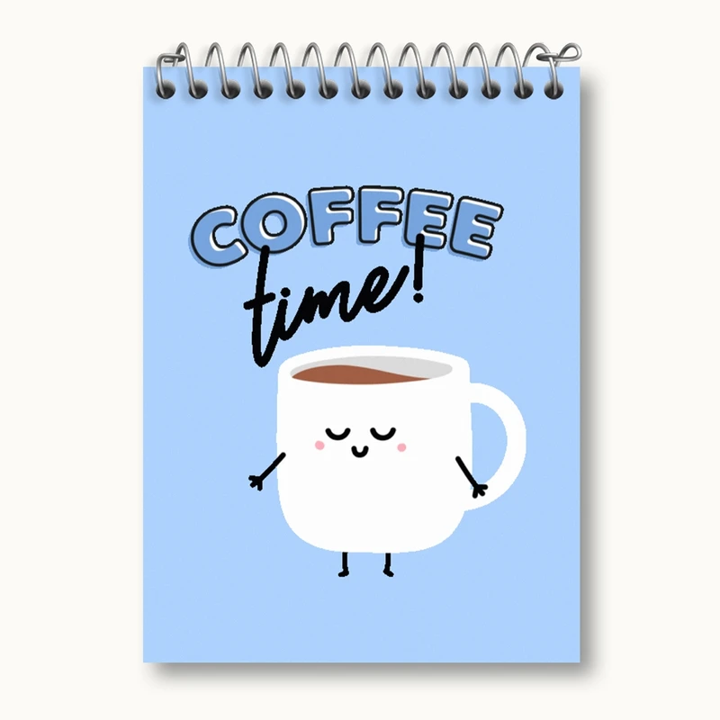 دفتر یادداشت 50 برگ خندالو مدل قهوه Coffee کد 22007