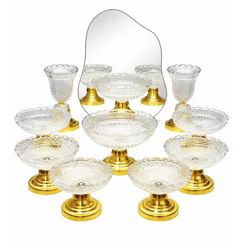 مجموعه ظروف هفت سین 10 پارچه مدل اختر بلند