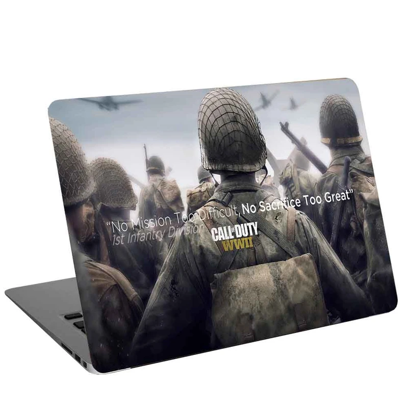 استیکر لپ تاپ طرح Call of Duty-WWII کد cl-157 مناسب برای لپ تاپ 15.6 اینچ