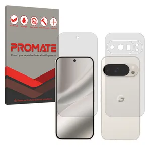 Promate Resistant model matte screen protector suitable for Google Pixel 10 Pro mobile phone along with the back protector