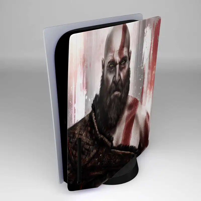 برچسب کنسول و دسته بازی و هدفون PS5 هاماگراف مدل کریتوس بسته 4 عددی