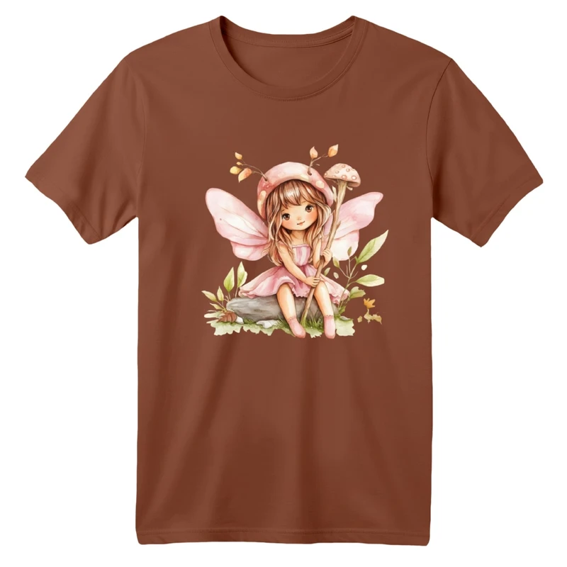 تی شرت آستین کوتاه بچگانه مدل دخترک فرشته کد 2