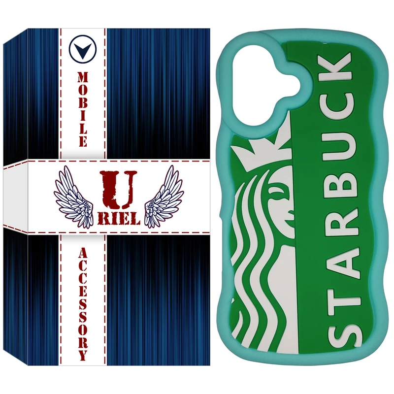 کاور مدل سیلیکونی عروسکی طرح استارباکس مناسب برای گوشی موبایل اپل iPhone 16