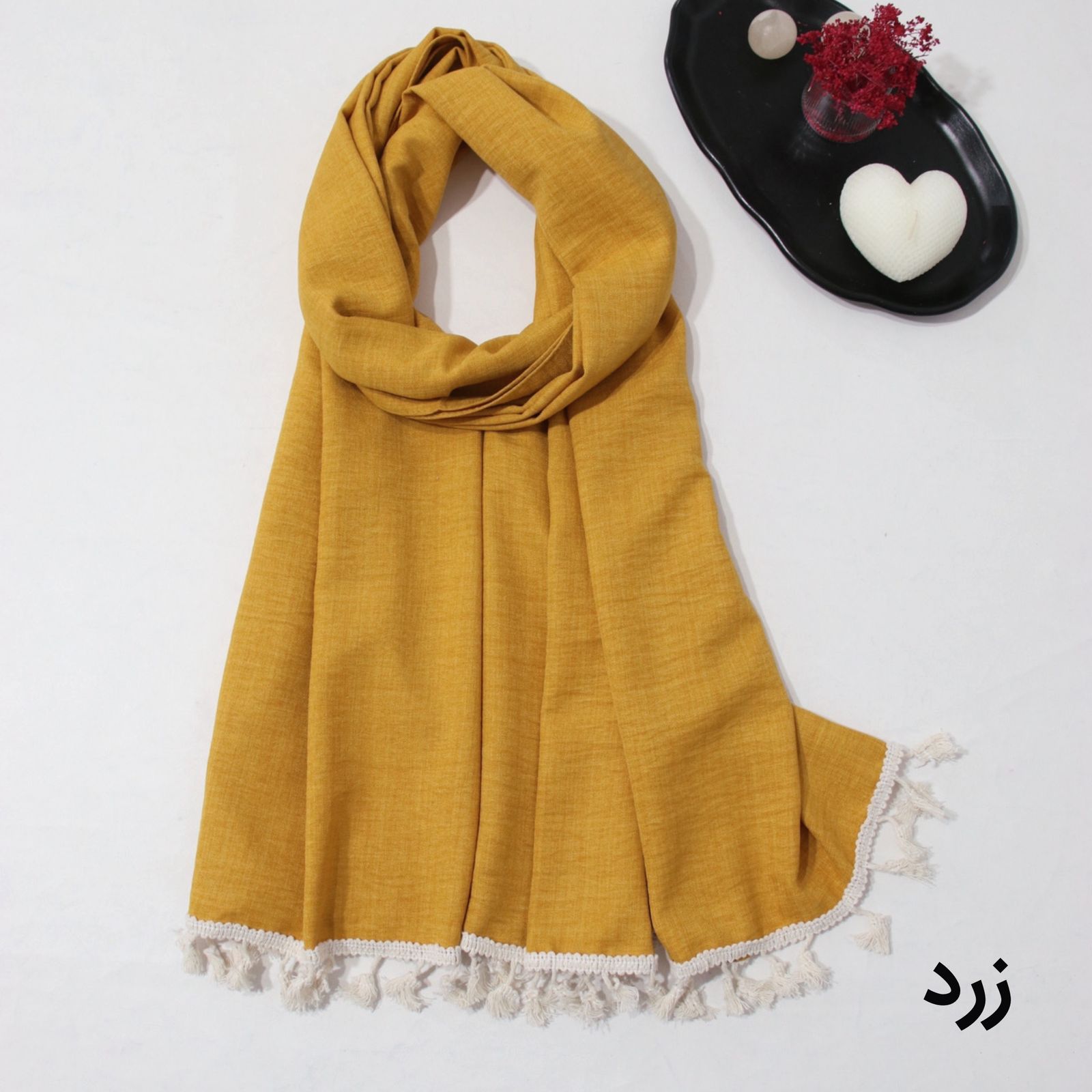 شال زنانه مدل نخی وارداتی طرح ساده حاشیه دار کد ana-4012 -  - 28