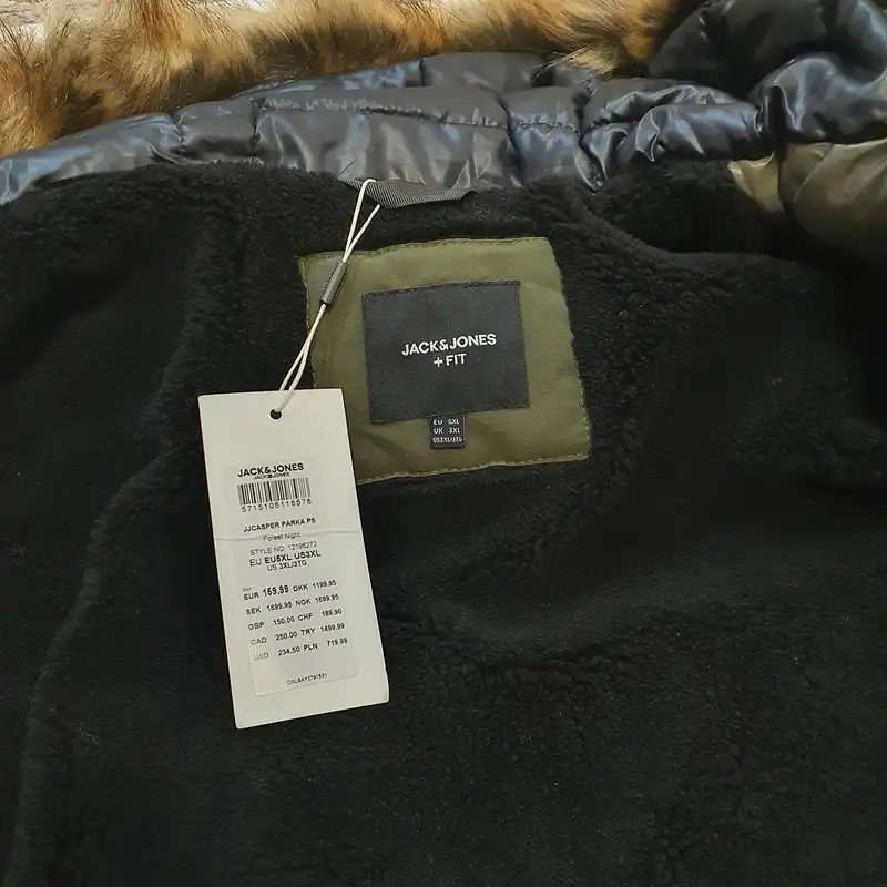 کاپشن مردانه جک اند جونز مدل BIG Parka 121962