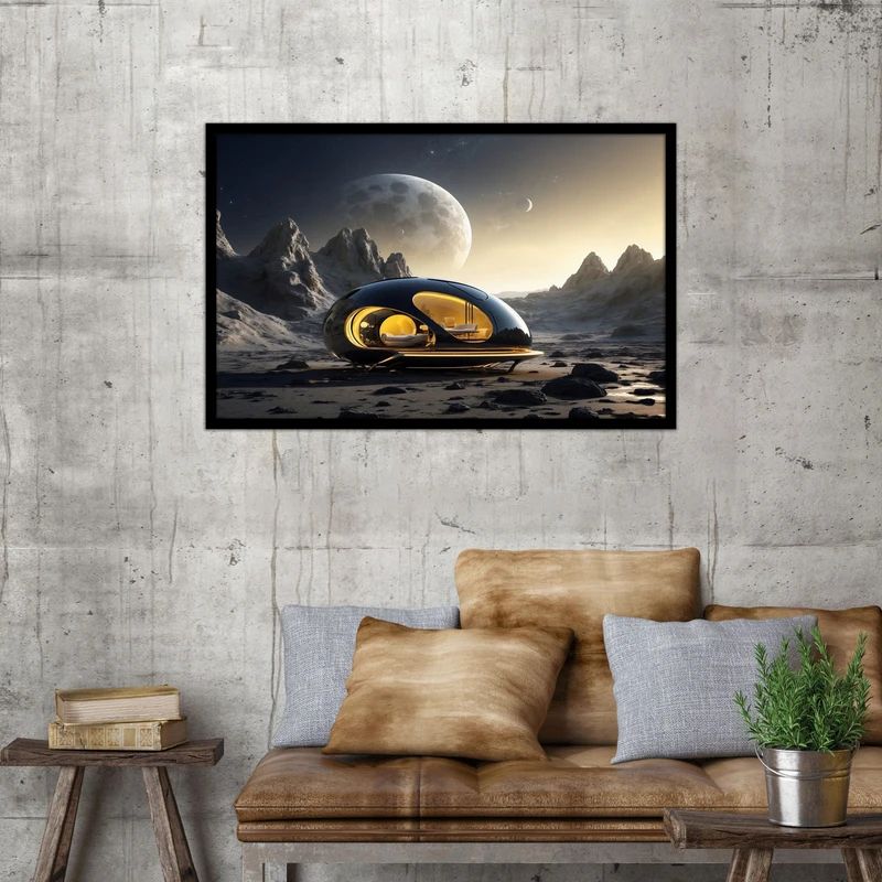 تابلو بکلیت طرح کهکشان و فضانورد مدل B-bu1006