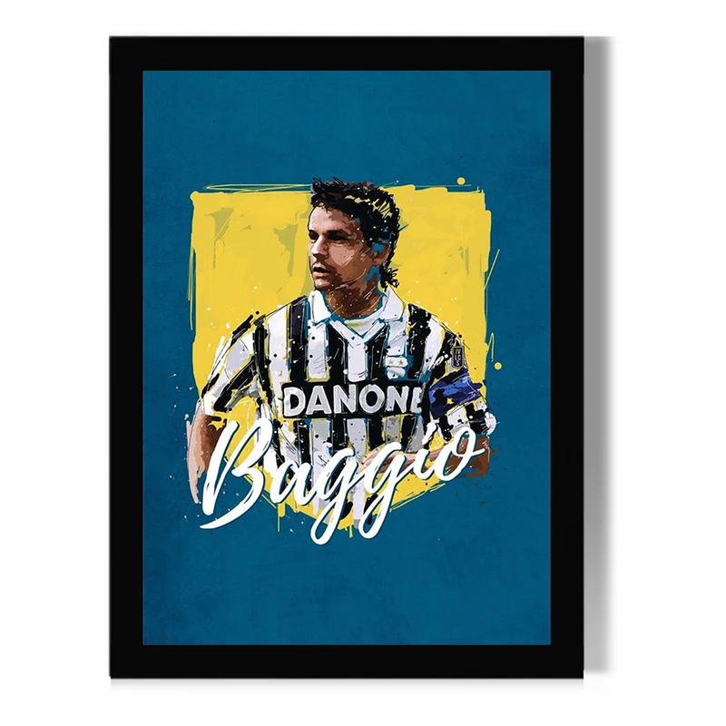 تابلو مدل دیواری طرح روبرتو باجو | Roberto Baggio کد FD430