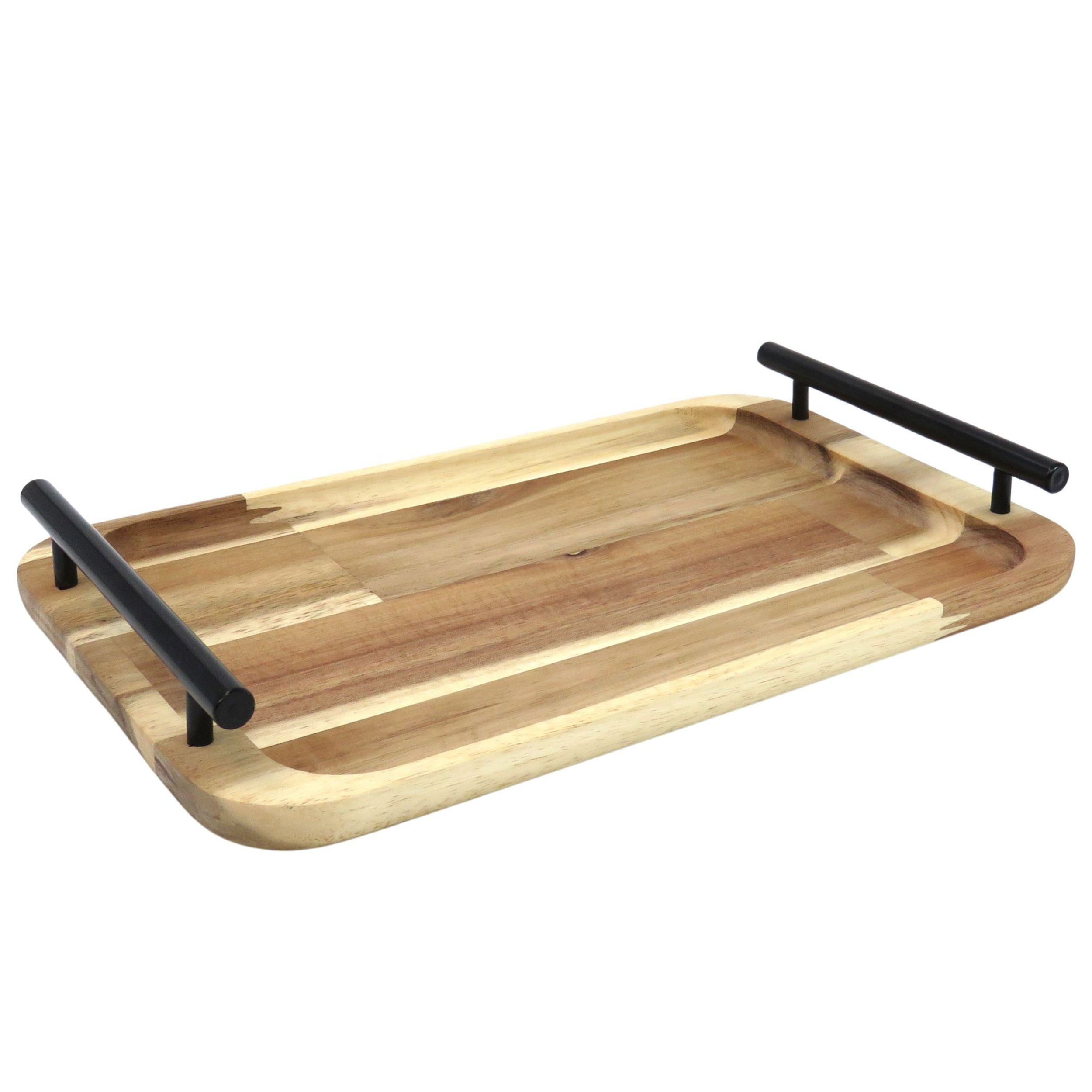 سینی گردو مدل چوبی دسته دار SN011