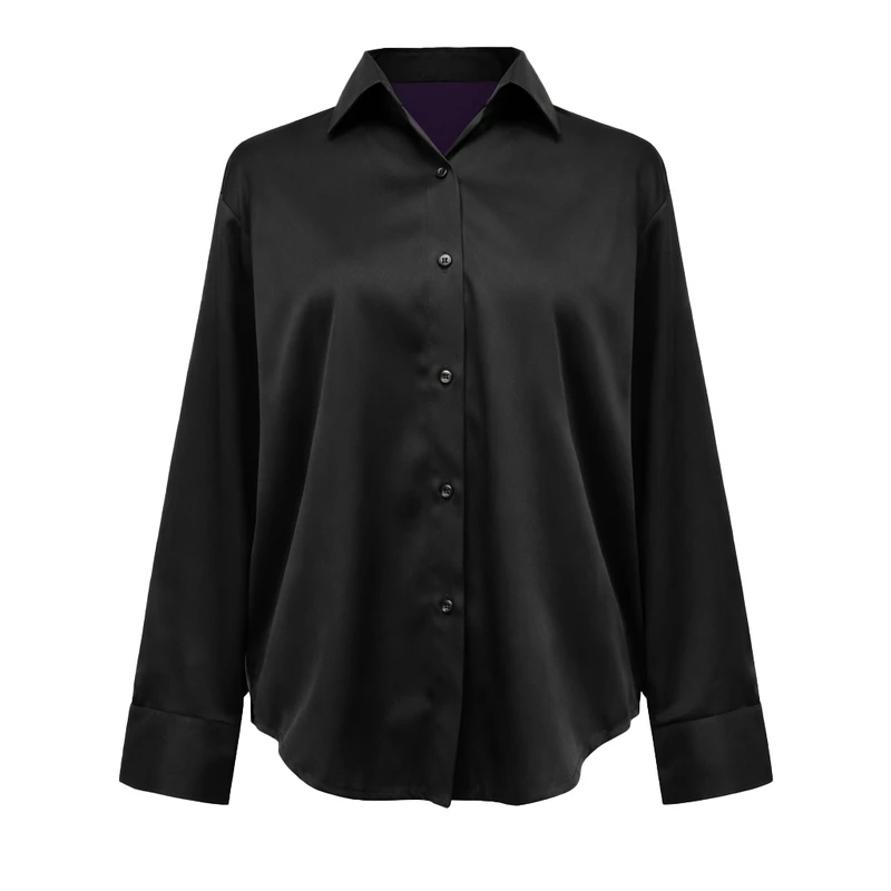 شومیز آستین بلند یقه برگردان زنانه مدل sho-b-1