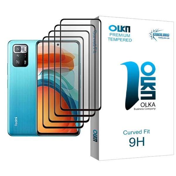محافظ صفحه نمایش کولینگ مدل Olka Glass MIX004 مناسب برای گوشی موبایل شیائومی Poco X3 GT بسته چهار عددی