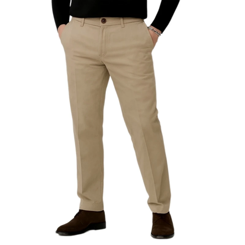 شلوار معمولی (regular fit) مردانه مدل کتان پشت ریپس کد yu1