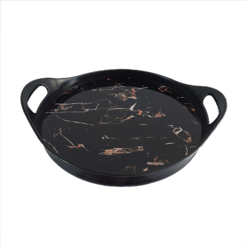 سینی مدل دسته دار طرح Marble کد 01 سینی مدل دسته دار طرح Marble کد 01