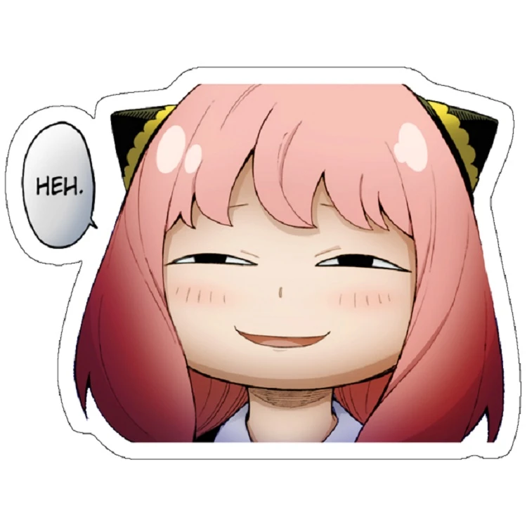 استیکر لپ تاپ مدل Anya Smug Heh - Spy x Family