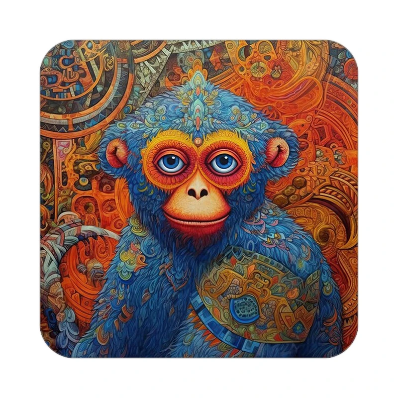 زیر لیوانی کاکتی طرح حیوانات رنگی مدل mp26400