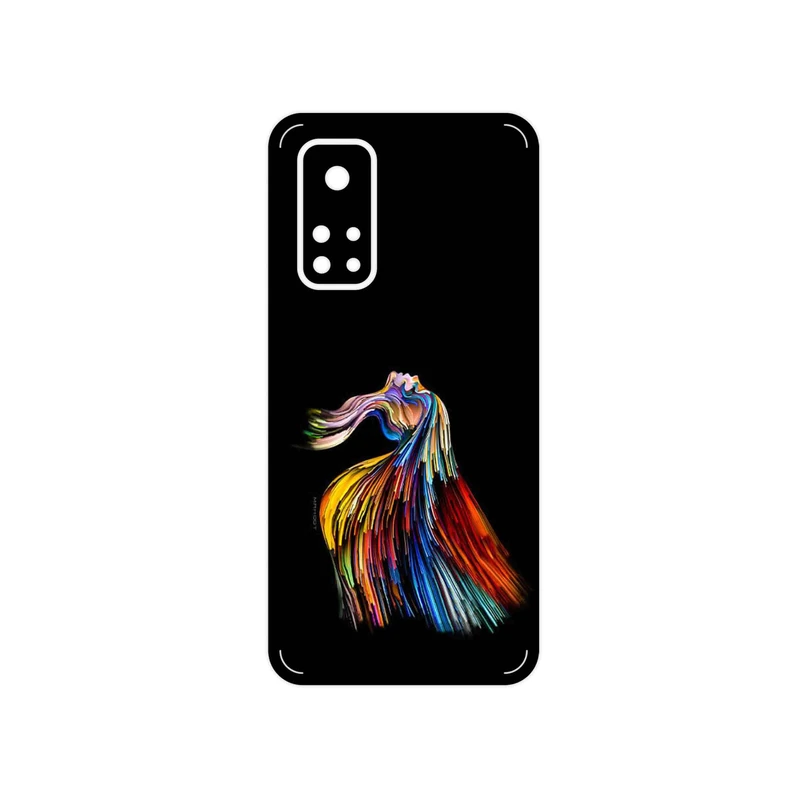 برچسب پوششی ماهوت مدل Rainbow Hair Digital Art مناسب برای گوشی موبایل شیائومی Mi 10T Pro 5G