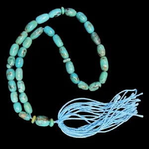 تسبیح نقره جات بافندگان مدل سنگ فیروزه نیشابور کد ۴۰۰۰