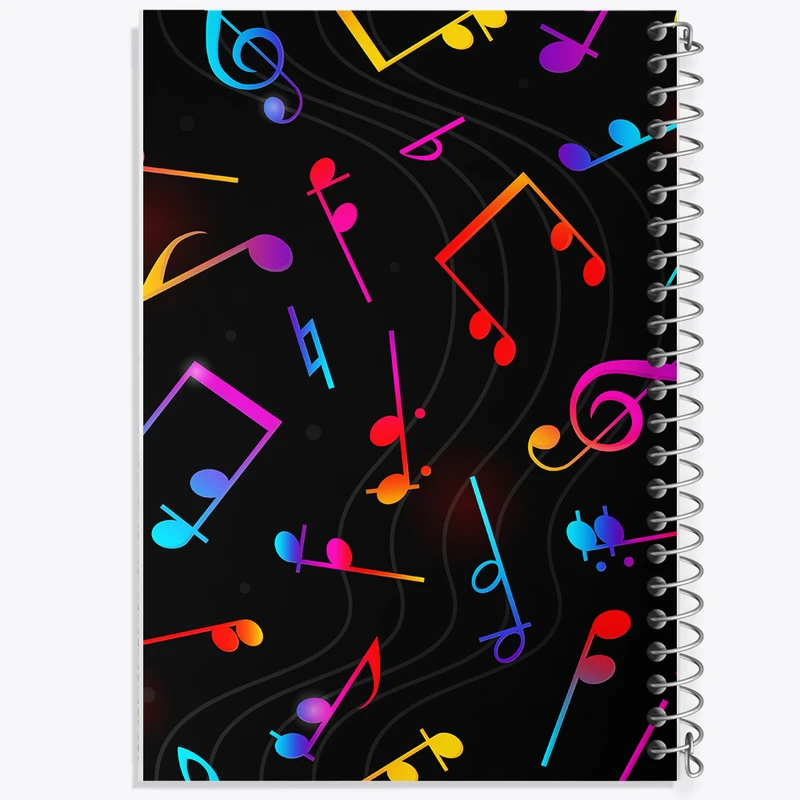 دفتر شطرنجی 50 برگ خندالو مدل نت موسیقی کد N801