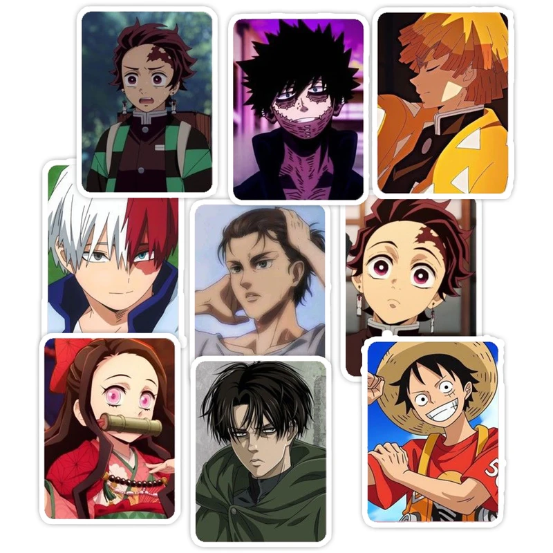 استیکر لپ تاپ و موبایل گوفی طرح انیمه مدل Anime کد 32 مجموعه 9 عددی