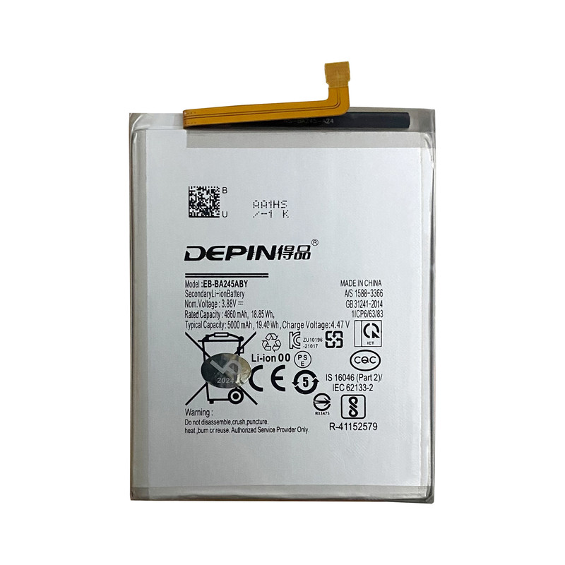 باتری موبایل دپین مدل EB-BA245ABY ظرفیت 5000 میلی آمپر ساعت مناسب برای گوشی موبایل سامسونگ Galaxy A24 4G