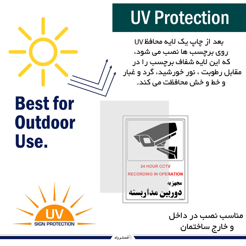 برچسب ایمنی مستر راد طرح مجهز به دوربین مدار بسته مدل HSE-OSHA-029 برچسب ایمنی مستر راد طرح مجهز به دوربین مدار بسته مدل HSE-OSHA-029