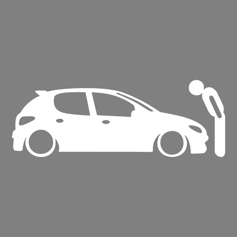 برچسب بدنه خودرو طرح احترام کد MT-W274 مناسب برای 206