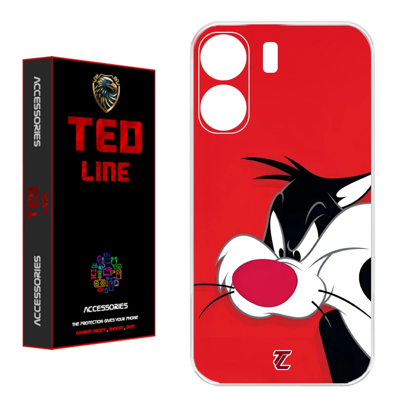 کاور تدلاین طرح کارتون سیلوستر کد 1221 مناسب برای گوشی موبایل شیائومی Redmi 13C / Poco C65