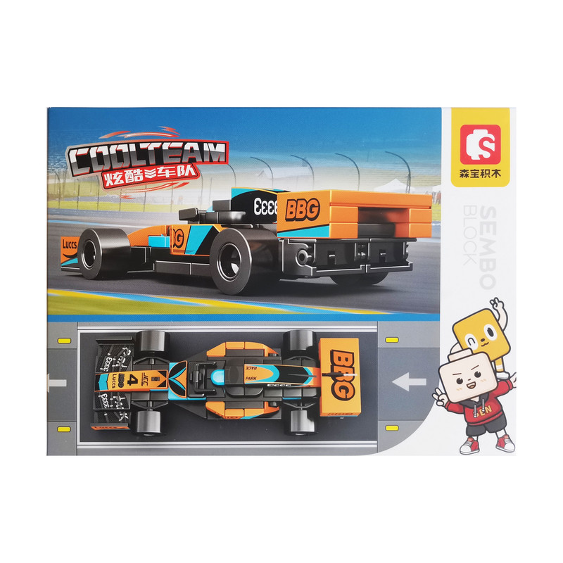 ساختنی 69 تکه مدل ماشین فرمول یک