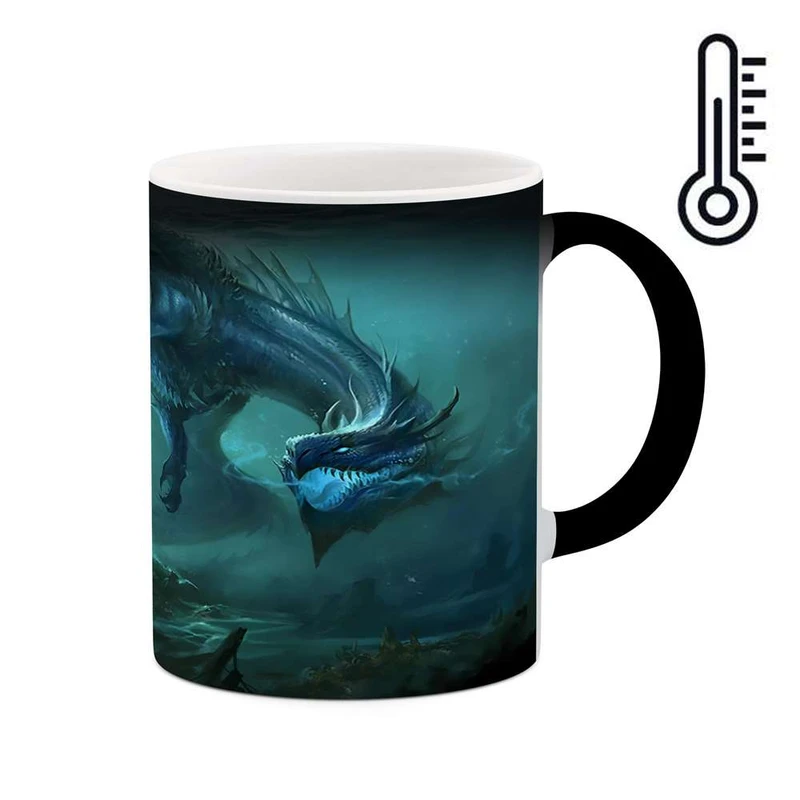 ماگ حرارتی کاکتی مدل اژدها کد mgh16774