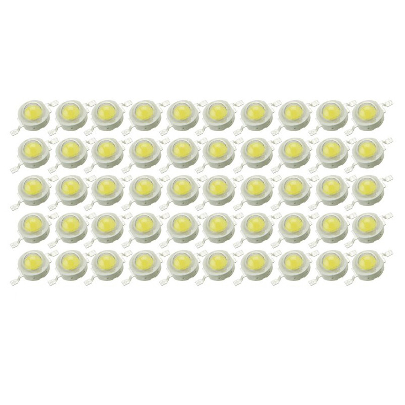 چیپ پاور ال ای دی 1 وات مدل SMD2 بسته 50 عددی